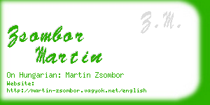 zsombor martin business card